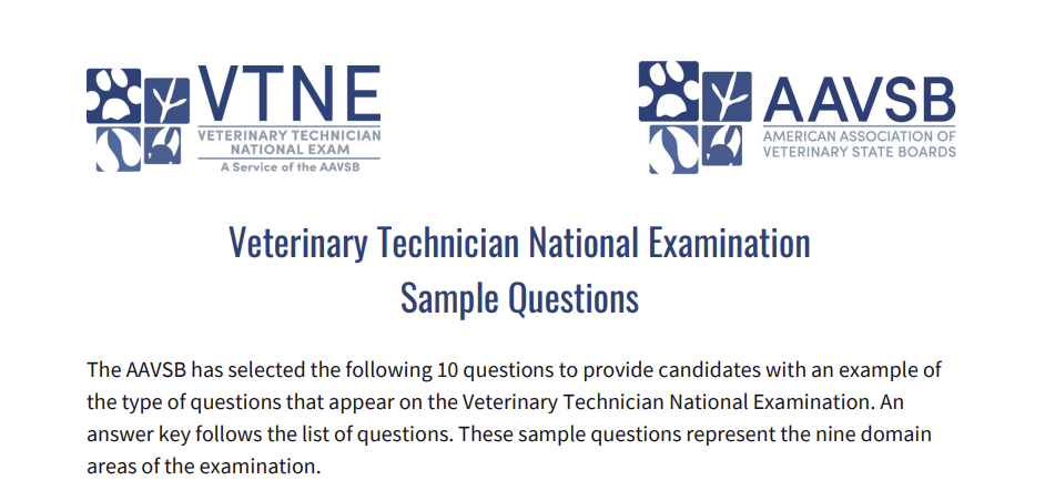 VTNE Practice Exam Picture